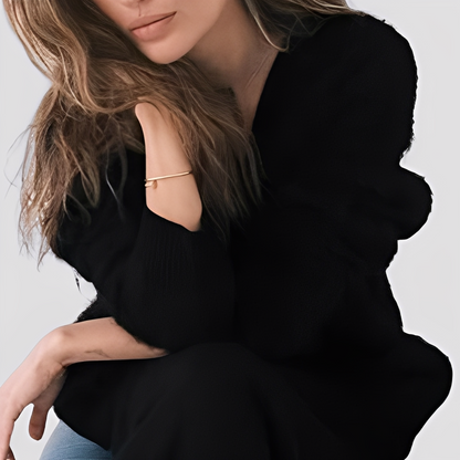 Lavena - Pull en cachemire pour femme, confortable et ample