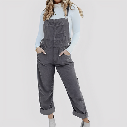 Mildred - Classic, wide-cut women's jeans overalls