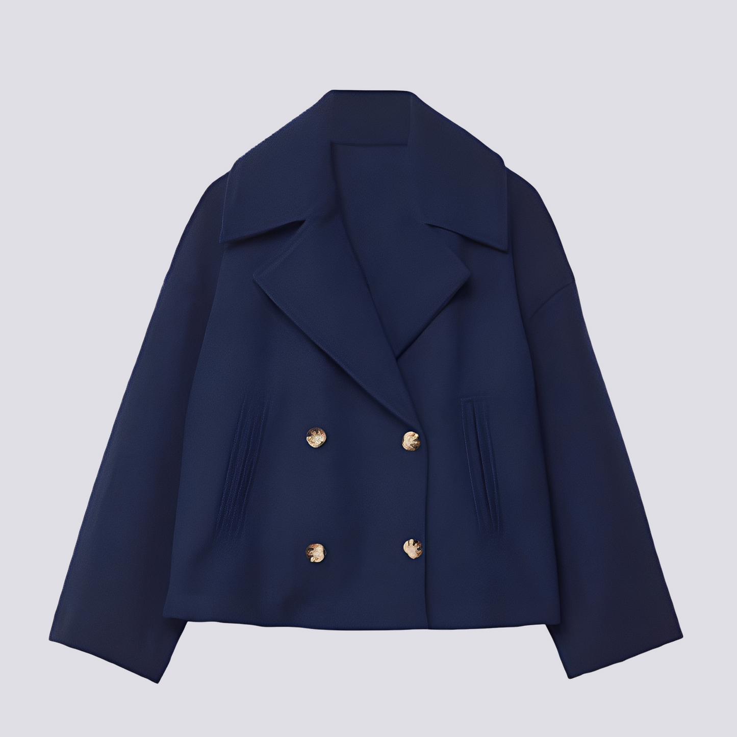 Bethney - Élégante veste courte en laine avec col revers pour femmes