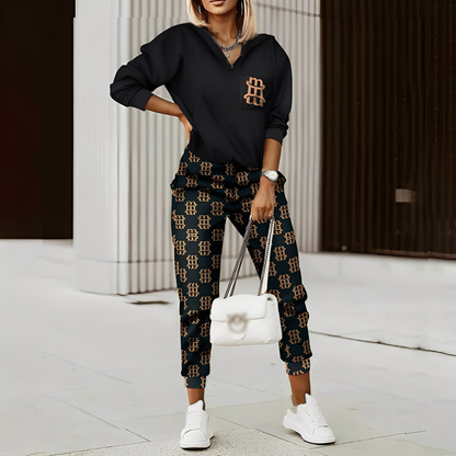 Hollie - Damen-Trainingsanzug mit Reißverschluss im modischen Stil