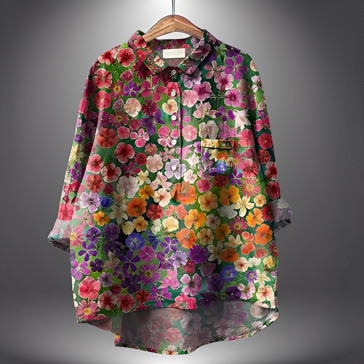 Garance - Klassische Damenbluse mit langen Ärmeln