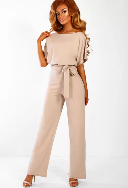Arline - Schicker Damen-Jumpsuit mit Gürtel zum Binden