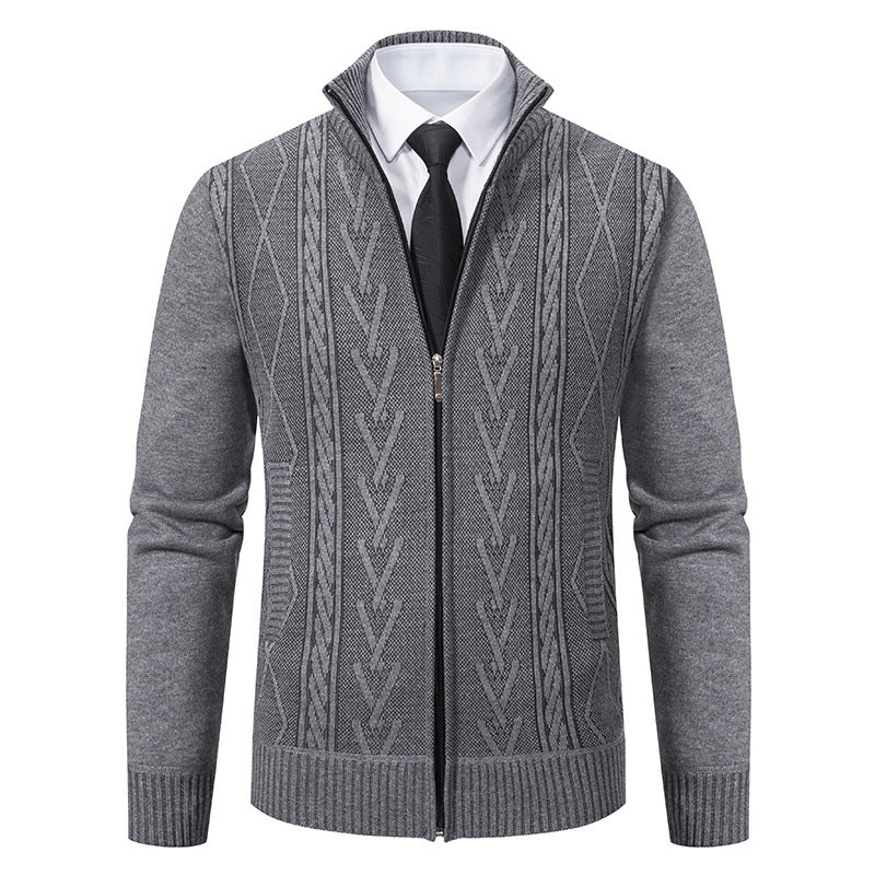 Stafford - Cardigan élégant pour homme avec fermeture éclair