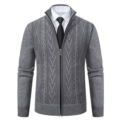 Stafford - Cardigan élégant pour homme avec fermeture éclair