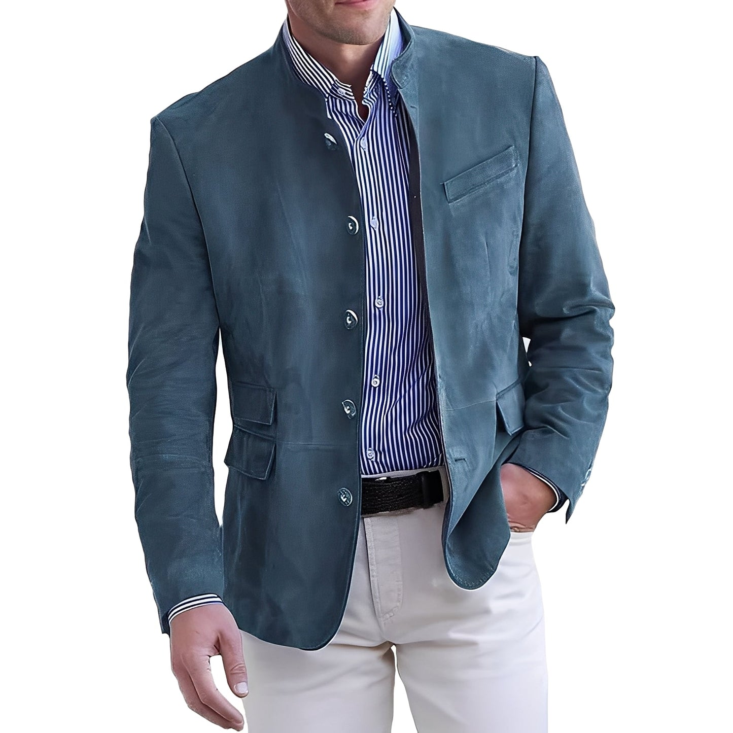 Brenden - Classic men's jacket for leisure with buttons