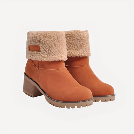 Claudia - Stylish, warm winter boots with heels for women