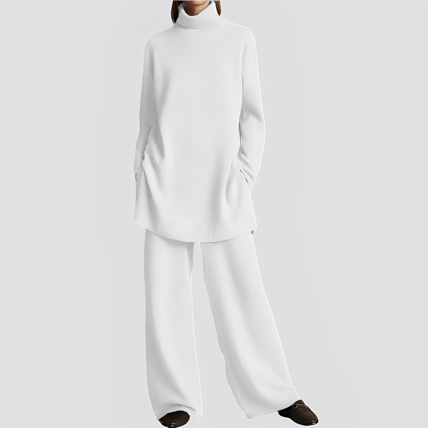 Jessica - Stilvolles Lounge-Set mit hohem Kragen für Frauen