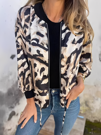 Ryana - Modna damska kurtka z zamkiem błyskawicznym