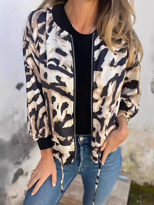 Ryana - Veste femme à la mode avec fermeture éclair