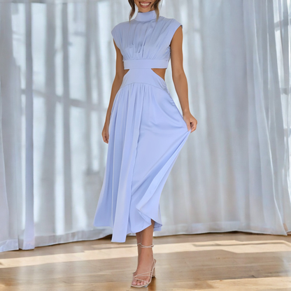 Christina - Lockeres Maxikleid mit Taillenausschnitt für Damen