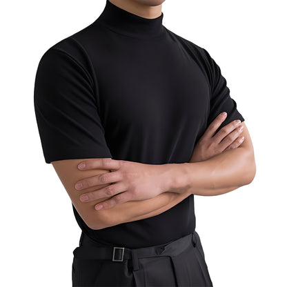 Terence - Chemise homme confortable avec coupe ajustée et col montant