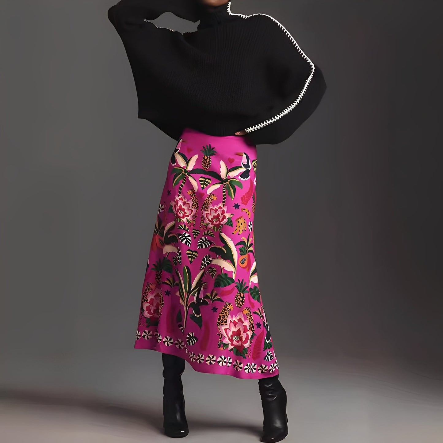 Chanie - Elegantes Damen-Blumenkleid