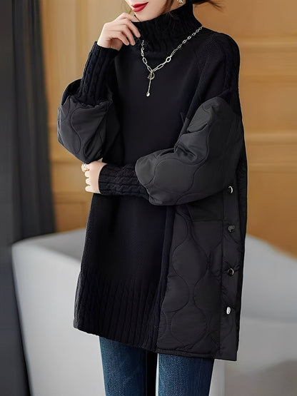 Vonda - Gemütlicher Damenpullover mit hohem Rollkragen