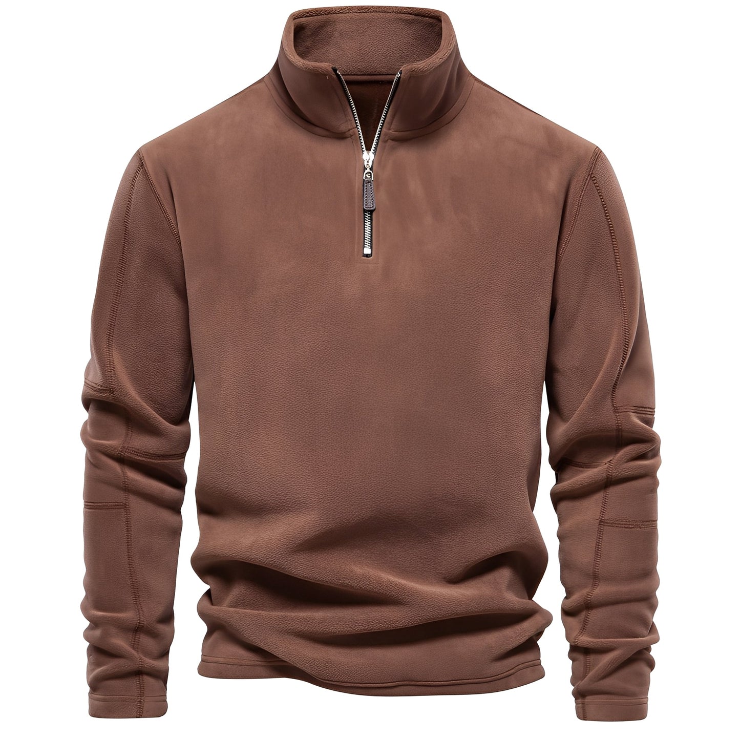 Nicholas - Fashionable fleece pullover for men with zipper