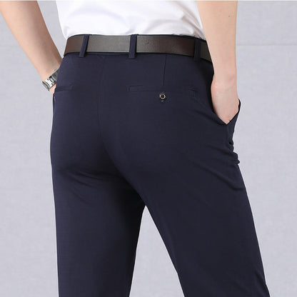 Beckett - Pantalon de costume confortable et extensible pour hommes