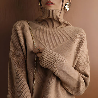 Mariette - Oversize-Rollkragenpullover für Damen im Winter