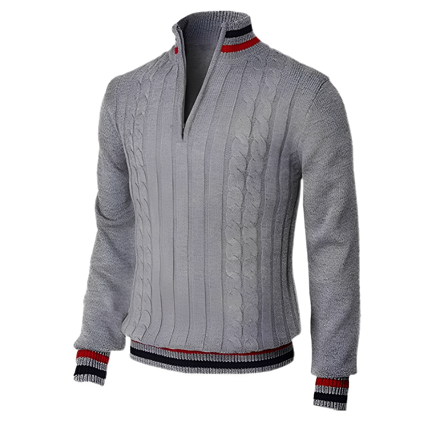 Zavier - Stylowy sweter męski z wysokim kołnierzem