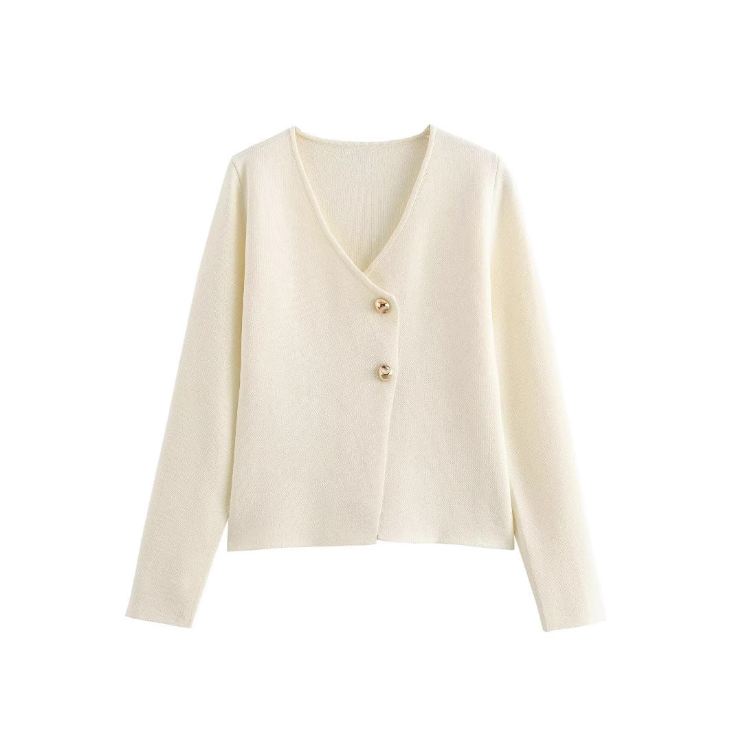 Sherry - Wąska, przylegająca damska sweterka na drutach