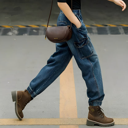 Kristal - Damenjeans aus Baumwolle mit vielen Taschen