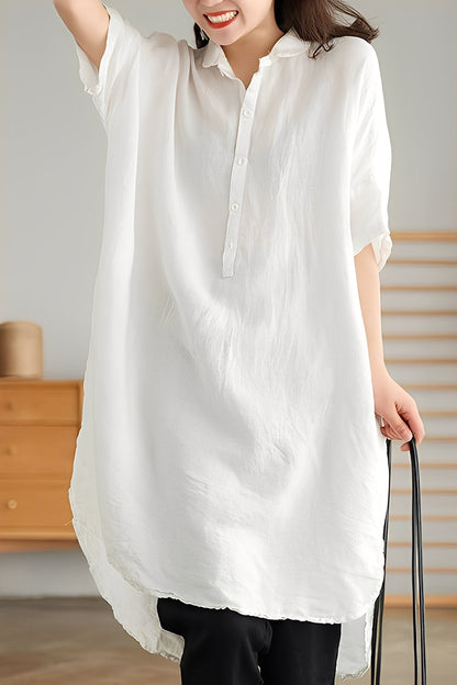 Krystina - Robe décontractée en lin pour femmes