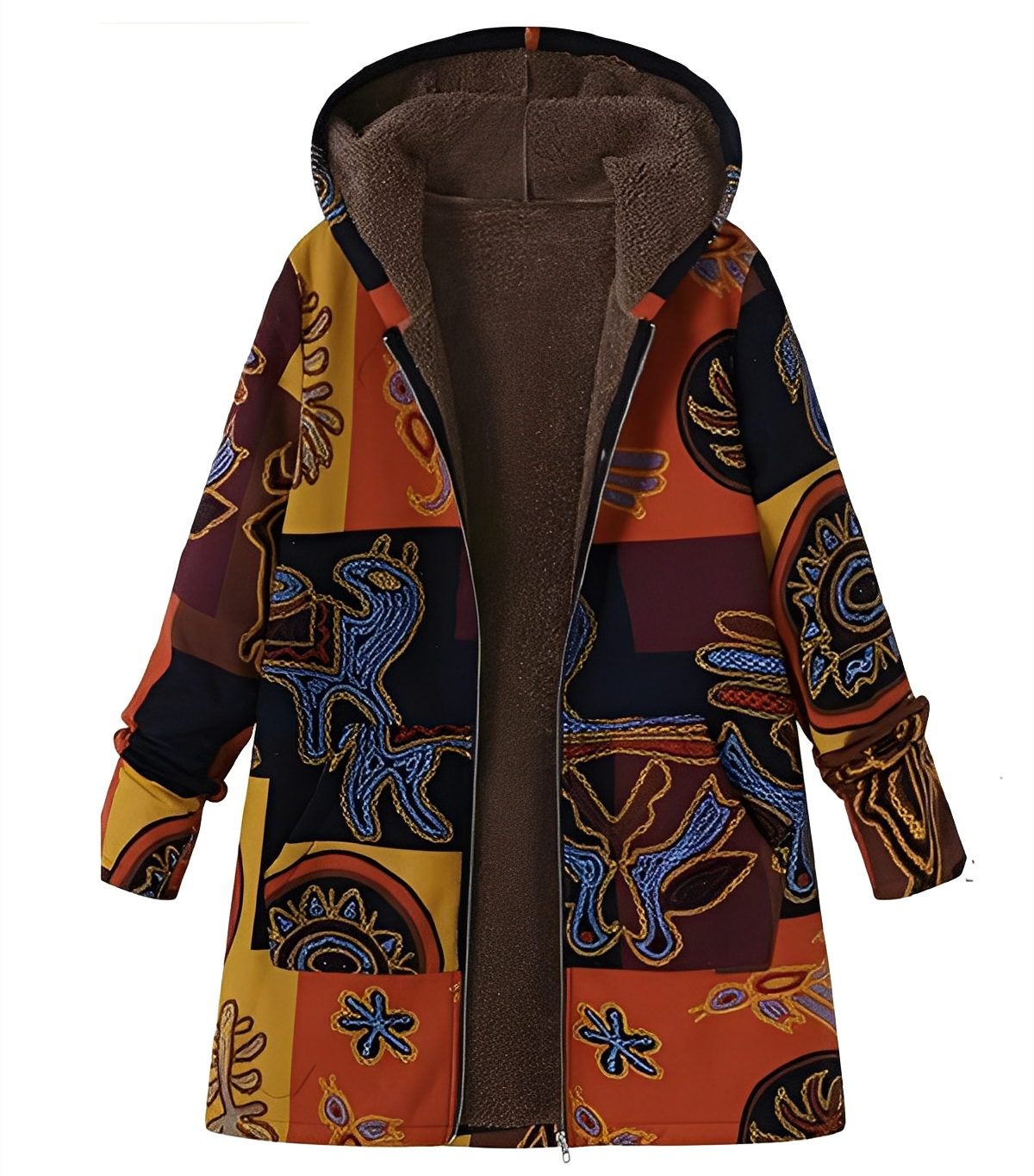 Jaslene - tradycyjny, gruby i ciepły damski parka