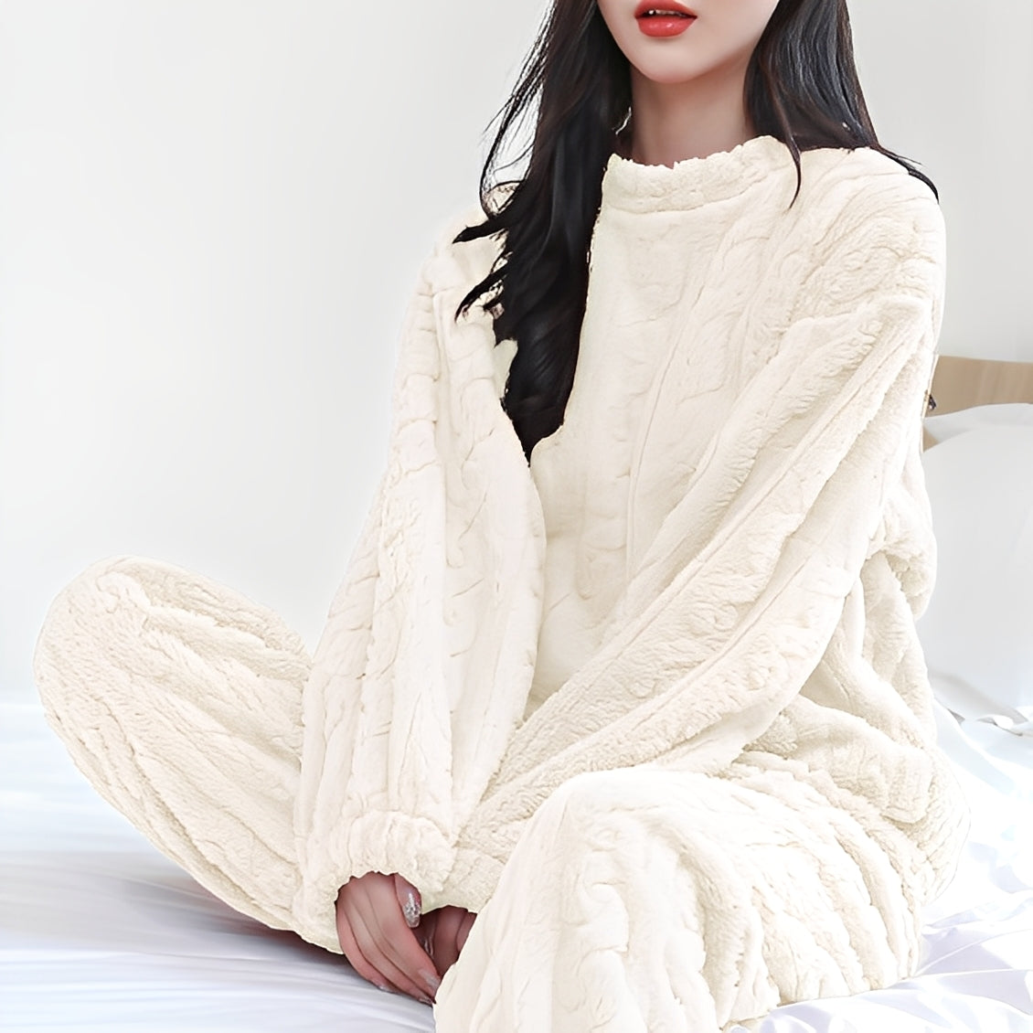 Kilie - Comfortable, cozy fleece duo set for women