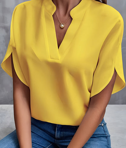 Chantelle - Prosta damska bluzka z dekoltem w serek