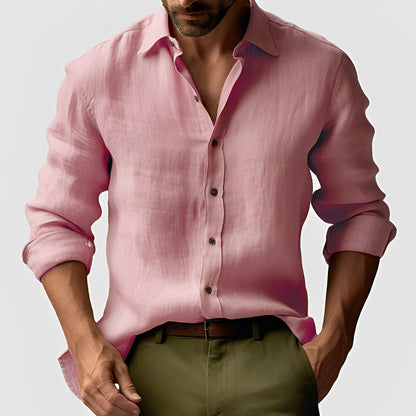 Emile - Chemise en lin simple et classique pour hommes