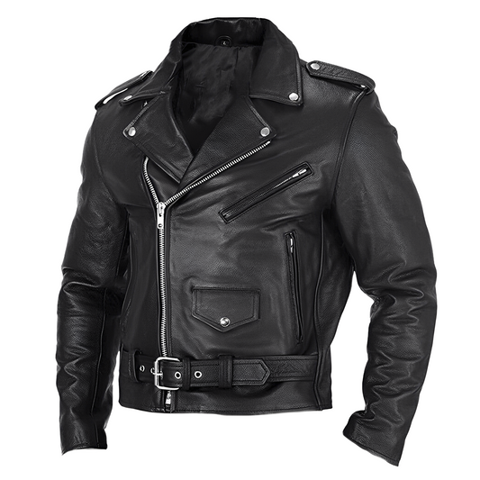 Brandon - Modische Lederjacke für Herren mit vielen Taschen