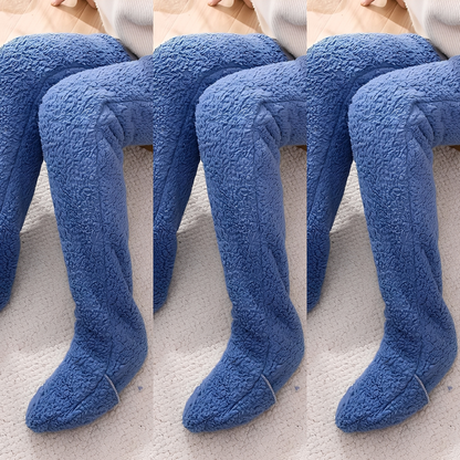 Camellia - Warm, over-the-knee winter socks for women