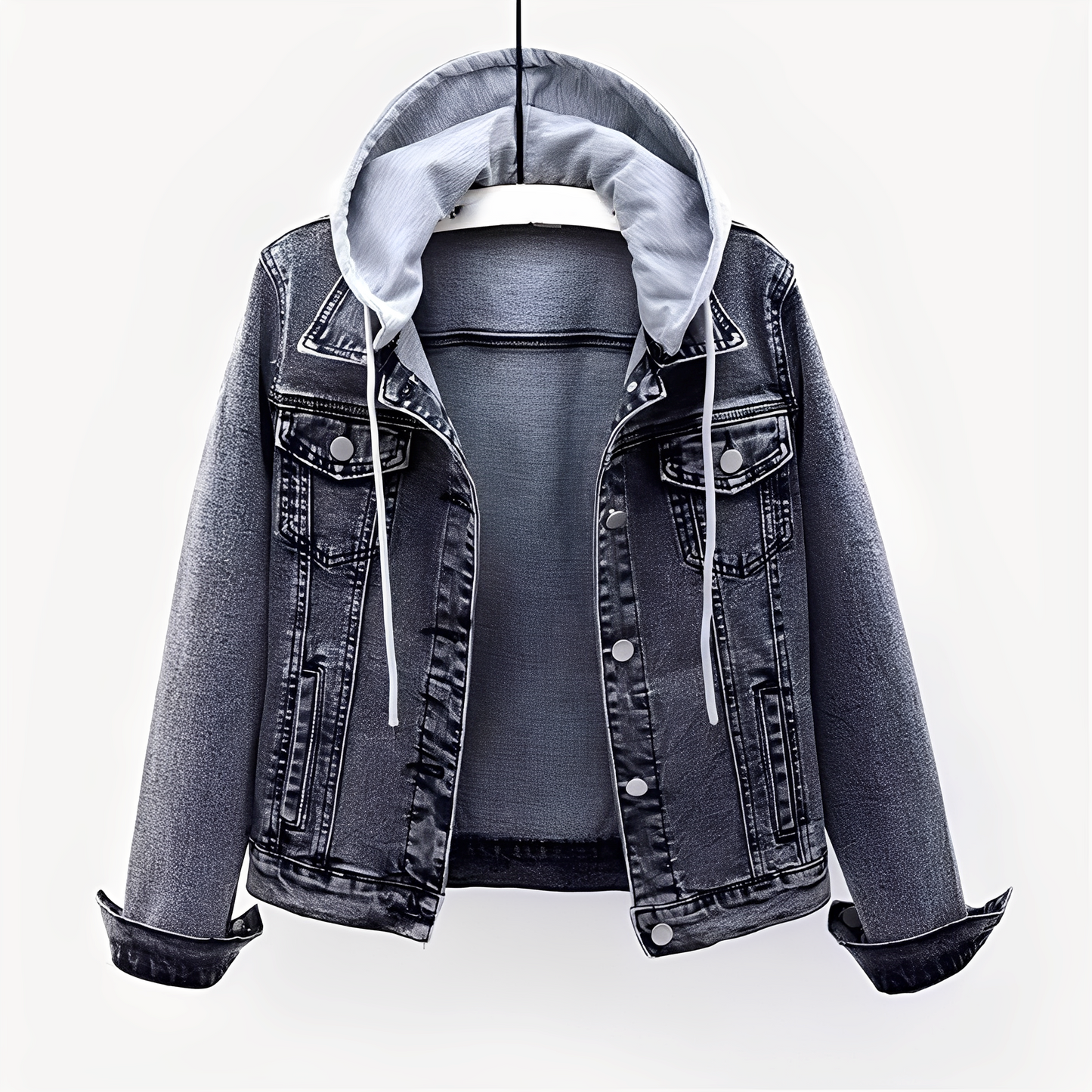 Karolyn - Modische Damen-Jeansjacke mit Kapuze