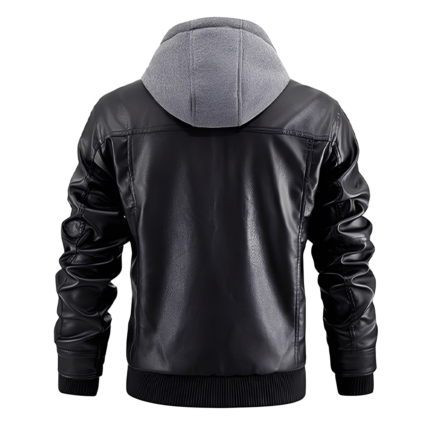 Everard - Classic Men's Motorcycle Jacket with Hood