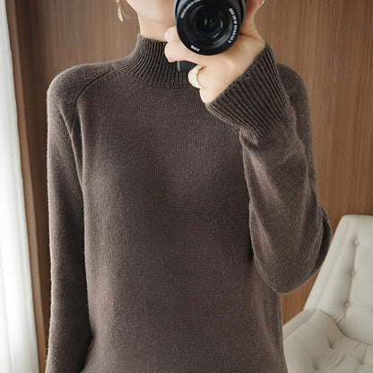 Ulyssa - Elegancki damski kaszmirowy sweter z golfem