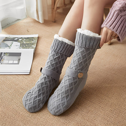 Lavina - Stilvolle Wollsocken mit Fleece-Futter für Damen
