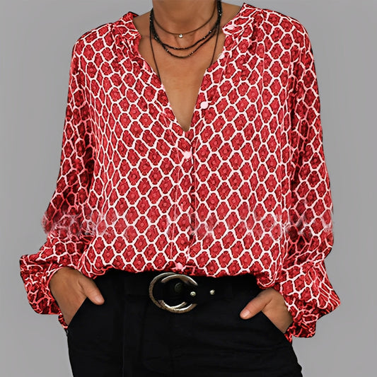 Angelle - Bequeme, locker geschnittene Frauenbluse