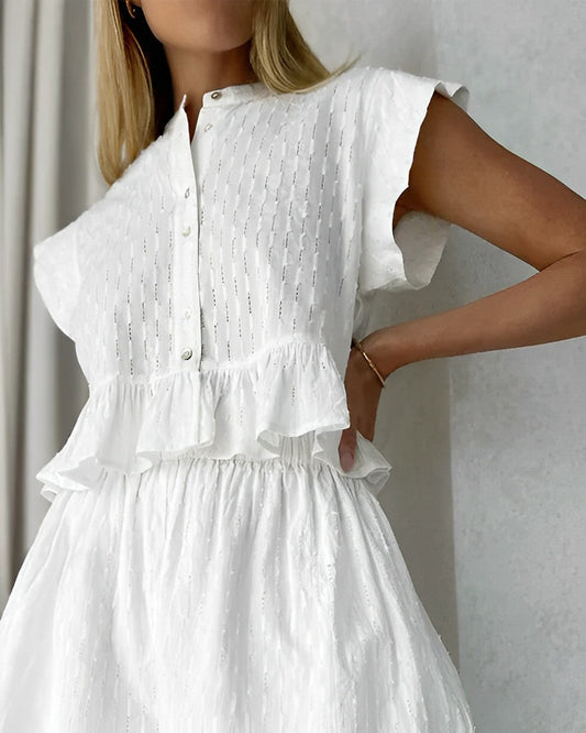 Jaelyn - Schickes Jacquard-Sommer-Set für Frauen