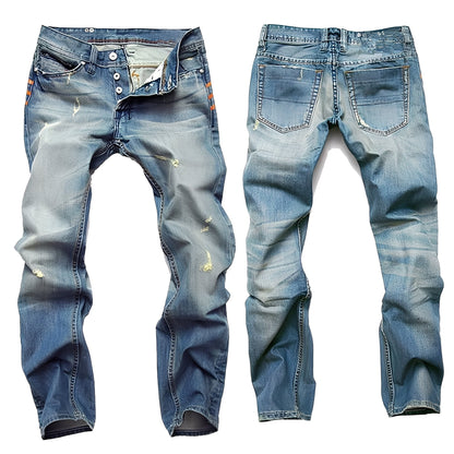 Kaleb - Klassische Jeans mit Löchern für Herren