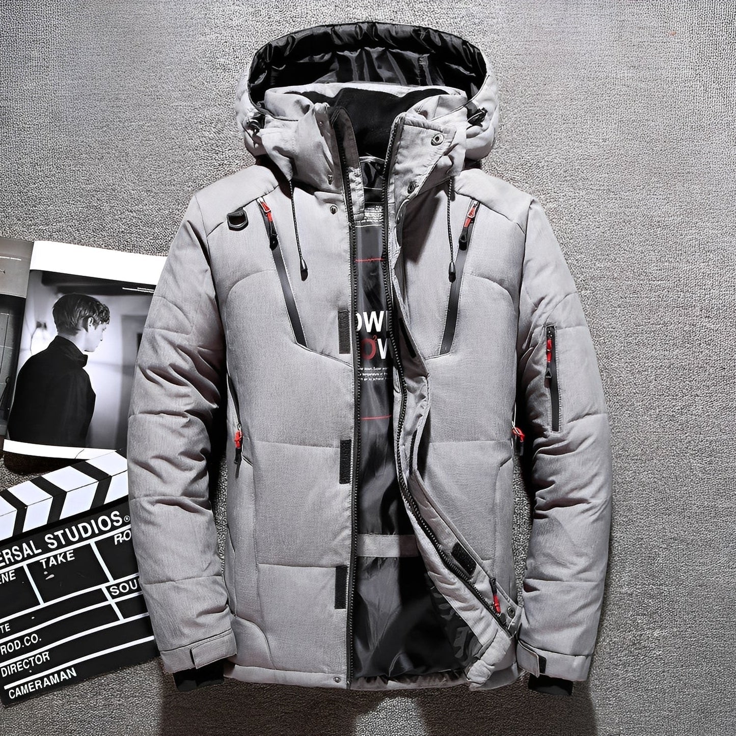 Damian - Stylowa męska bluza z kapturem z wieloma kieszeniami