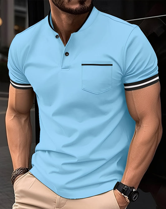 Wilford - Elegantes Baumwoll-Poloshirt mit Tasche für Herren