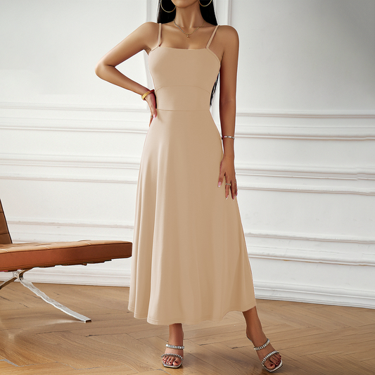 Alana - Trendiges einfaches Damen-Midikleid