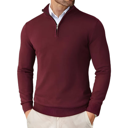 Darell - Elegant men's knitted sweater with zipper