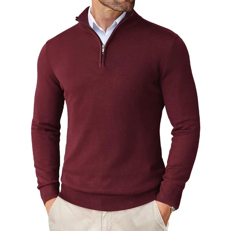 Bowen - Modern men's sweater with zipper