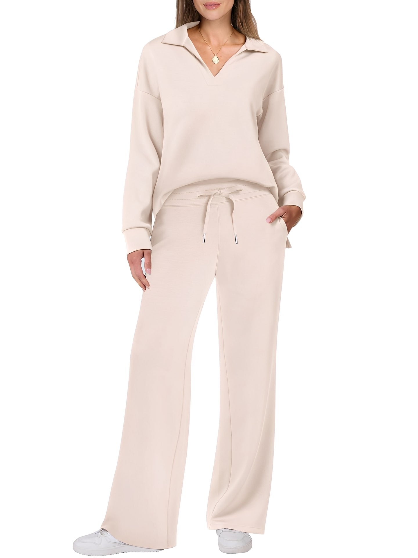 Justina - Comfortable women's set with pullover and pants
