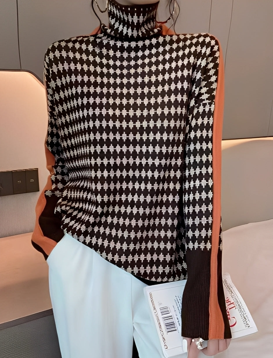 Bryony - Elegancki damski sweter z golfem