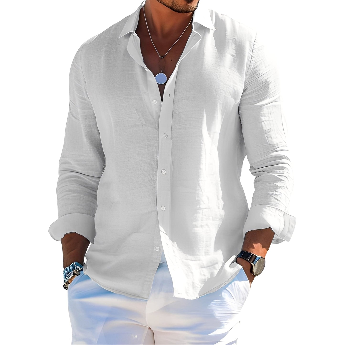 Félicien - Klassisches Herren-Langarm-Poloshirt