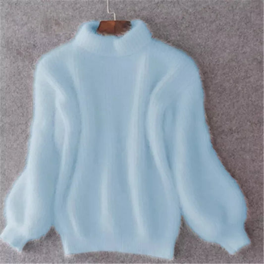 Brenda – Retro Pullover im Angora-Stil