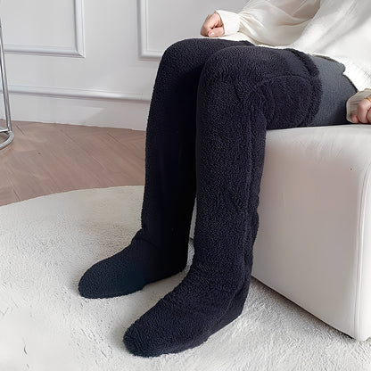 Camellia - Warm, over-the-knee winter socks for women
