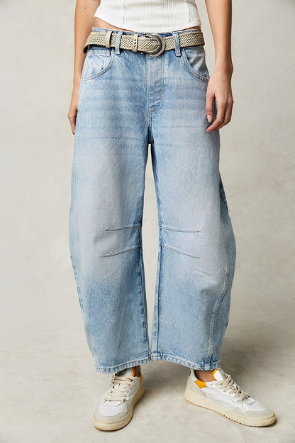 Adrienne - Klassische, locker geschnittene Barrel-Jeans für Damen