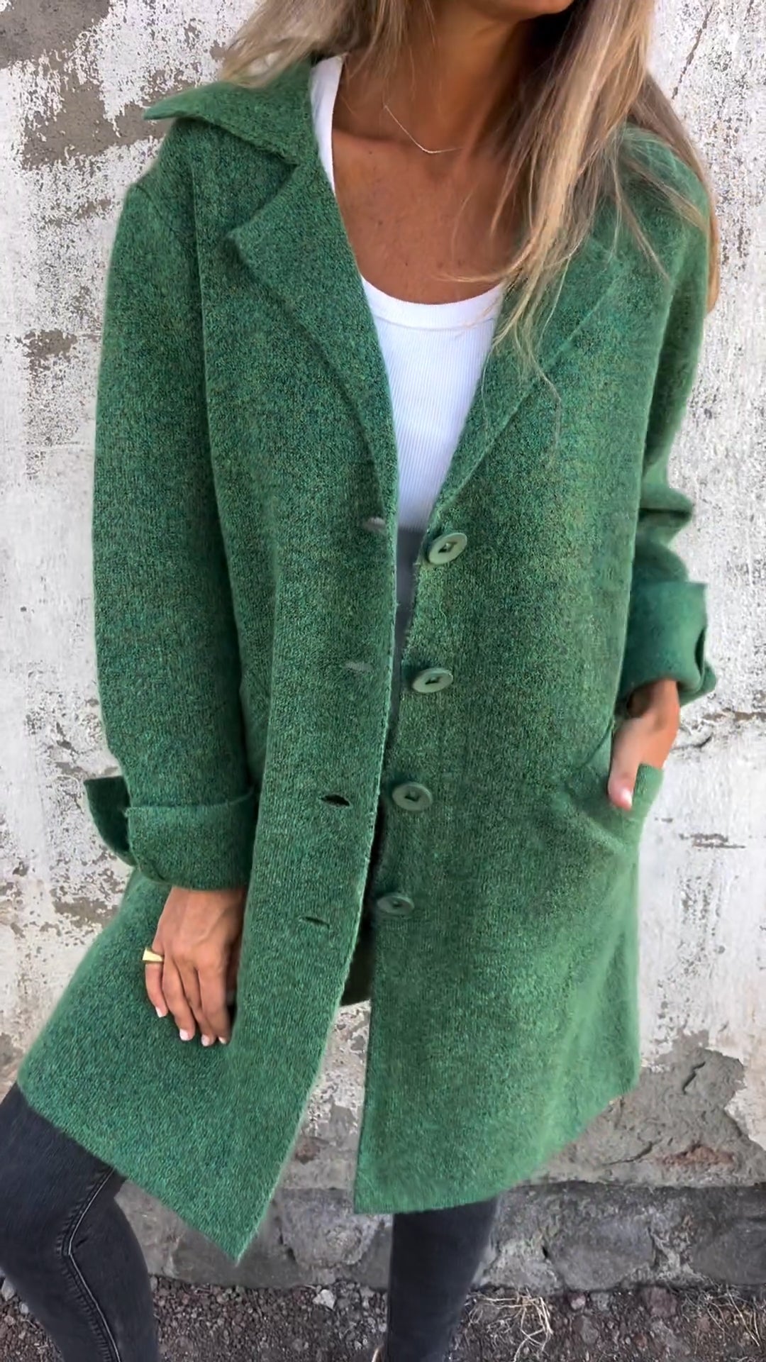 Diletta – Long knitted coat