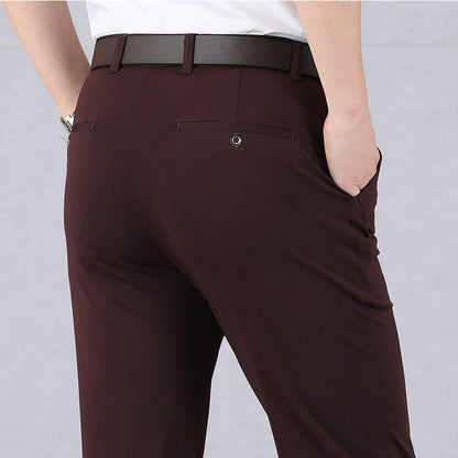 Beckett - Pantalon de costume confortable et extensible pour hommes